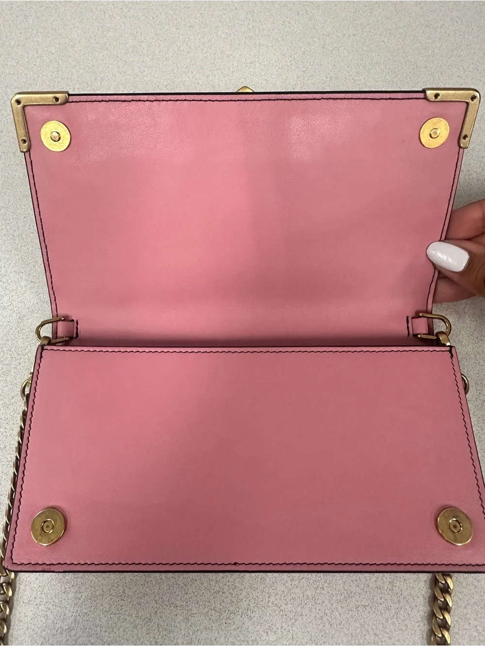 Authentic Prada Cahier Series Black & Pink Leather Crossbody Bag